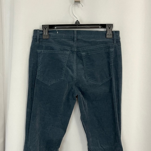 LOFT Modern Skinny Corduroy Pants Teal Women's Size 4 Elfcore Forest CottageCore - Picture 12 of 14